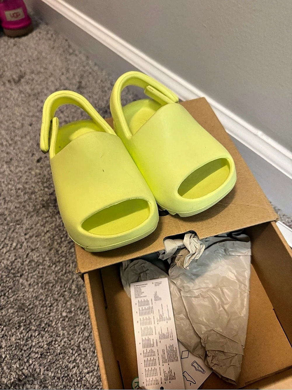 adidas Yeezy Slide Glow Green US 5K